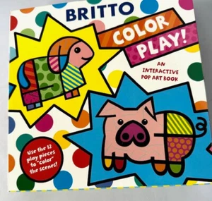 Color Play !An Interactive Pop Art Book By Romero Britto * NEW * - Imagen 1 de 7