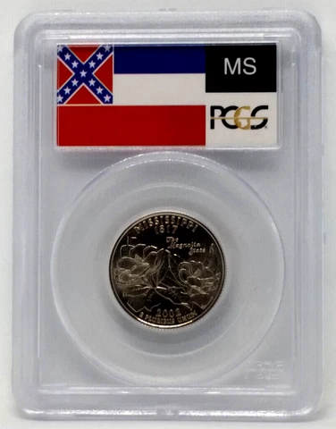 2002-P Mississippi State Quarter, 25c - PCGS MS66 Cover