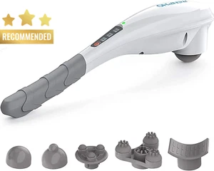 Handheld Massager Rechargeable Deep Tissue Cordless Electric Percussion Back Nec - Picture 1 of 12