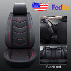 Us Car Moon 9Pcs Pu Leather Seat Covers Front+Rear For Toyota Camry Corolla Rav4