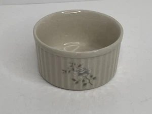 Southampton Steingut Sammlung 4" Schüssel/Auflaufförmchen Japan Blumenmuster grau KEINE Chips - Bild 1 von 10