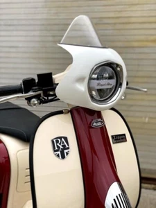 Royal Alloy Tigara Grande TG125/300 SLUK Bala Pantalla Retro/60s - BLANCO - Imagen 1 de 3