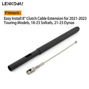 8" Extensions Clutch Cable Extender For Harley Softail Touring Road King Glide - Picture 1 of 7