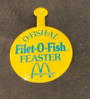 VTG McDonald's 1963 Filet-O-Fish Pinback Tab & Button