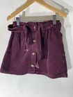 girls Next Kids Age 5 Years Burgundy Red Casual Corduroy A Line skirt