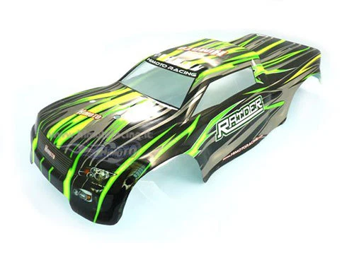 08632 CARROZZERIA MONSTER TRUCK OFF ROAD 1:8 ADESIVI COMPLETE BODY SHELL HIMOTO - Immagine 1 di 1