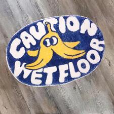 Blue Bathroom Carpet Cartoon Bath Rug The Caution Wetfloor Bath Rug Cute O 4R6T