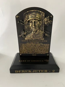 NY Yankees Derek Jeter Hall  of Fame Replica Plaque Class Of 2020 In Box - Picture 1 of 5