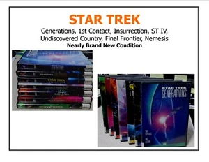 Star Trek Generations, 1st Contact, Insrrection, Star Trek 4, Und. Contry +3 Mor - Picture 1 of 1