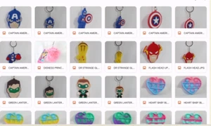 ASSORTED KEY CHAINS & BACK PACK TAGS (new) PICK YOUR FAVORITE - Picture 1 of 109