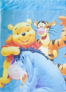 Winnie the Pooh with Tigger & Eeyore Light Blue Cinch Sack Backpack Book Bag - Picture 1 of 6
