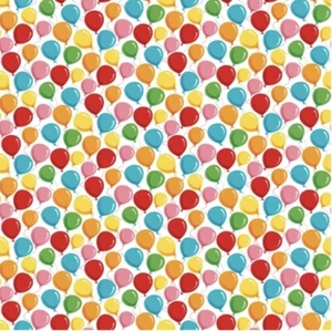 Fat Quarter Henry Glass Party Animal Balloons Celebration 100% Cotton Fabric - Picture 1 of 2