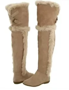 Aldo Chirdon Suede Boots Sherpa Lined Thigh High NWOB Size EU 39 US 8.5 - Picture 1 of 7