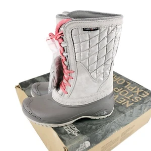 North Face Thermoball Utility Mid isolierter Stiefel taubengrau koralle wasserdicht Größe 5 - Bild 1 von 13