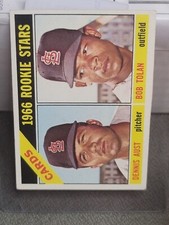 1966 Topps St. Louis Cardinals ROOKIE Stars #179 Dennus Aust Bob Tolan EX+