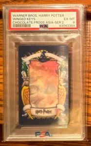 WarnerBros Harry Potter Chocolate Frog 2001 llaves lenticulares aladas 3D PSA 6 Asia - Imagen 1 de 5