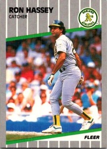 1989 Fleer Baseball 9 Ron Hassey