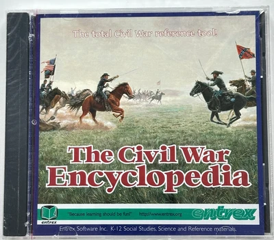The Civil War Encyclopedia: Herramienta de referencia total CD-ROM nuevo sellado de fábrica Foto 1 de 2