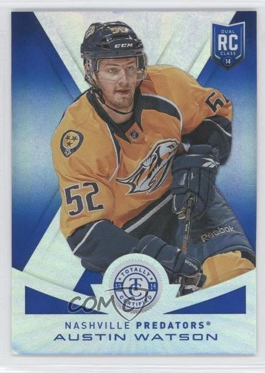 2013-14 Totally Certified Mirror Platinum Blue /10 Austin Watson #181 Rookie RC - Image 1 of 2