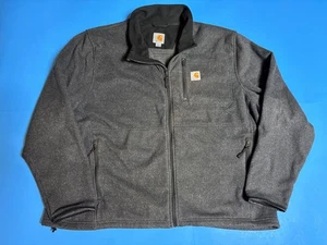 Carhartt Dalton Full Zip Fleecejacke Shadow Heather grau Herren 103832-013 2XL - Bild 1 von 6