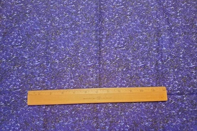 Paula Nadelstern Opulence Cotton Quilt Fabric Purple Blue 1 Yd Benartex - Image 1 of 4