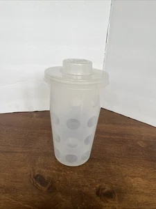 Lego Clear Pick A 2008 ladrillo apilable contenedor de almacenamiento taza con tapa blanco transparente - Imagen 1 de 6