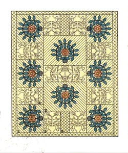 ROSE TREE QUILT PATTERN COMPLETE WITH PLASTIC TEMPLATES - Picture 1 of 1