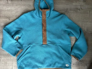 The North Face Mens Carbondale 1/2 Pullover XL Fleece Hoodie Jacket Snap Button - Picture 1 of 10