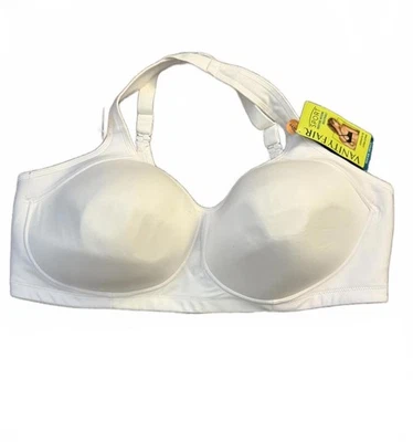 Sujetador deportivo Vanity Fair talla 44DD blanco íntimo convertible correas sin cables Foto 1 de 4