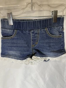 VIGOSS Girl’s Denim Blue Cotton Blend Shorts Sz 7 Yrs Pre-owned - Picture 1 of 4