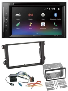 Pioneer Bluetooth MP3 USB 2DIN DAB DVD Autoradio für VW Amarok ab 10 Beetle ab 1 - Bild 1 von 8
