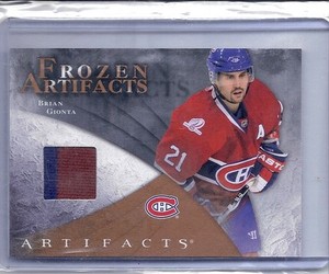 10-11 2010-11 ARTIFACTS BRIAN GIONTA FROZEN RETAIL JERSEY MONTREAL CANADIENS