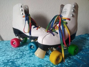 Rio Roller Kunstlauf Rollschuhe / Gr. 35,5 /Super Zustand / mit Originalkarton - Bild 1 von 12