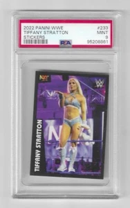 WWE Tiffany Stratton 2022 RC Panini Sticker # 233 ROOKIE PSA 9 Rare Tiffy Time - Picture 1 of 2