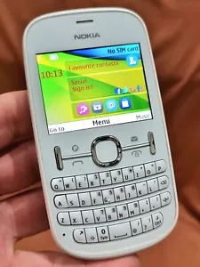 Nokia Asha 201 (Tesco) Qwerty Mobile Phone Very Good Condition With Chargr - Picture 1 of 9