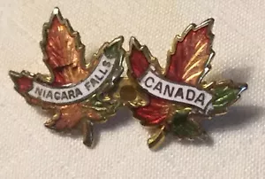 Pin de esmalte de recuerdo pequeño vintage Cataratas del Niágara Canadá broche en C - Imagen 1 de 4