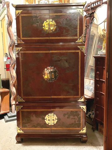 Heritage Drexel Ming Treasures entertainment Asian oriental 3 section Cabinet Cover