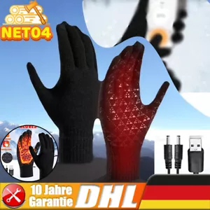 Elektrische Beheizte Handschuhe Winter Warme Touchscreen Motorrad USB Beheizbare - Bild 1 von 12