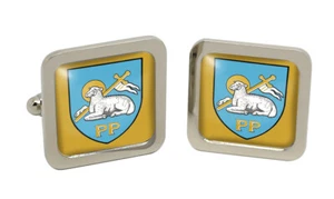 Preston (England) Square Cufflink in Chrome Box - Picture 1 of 5
