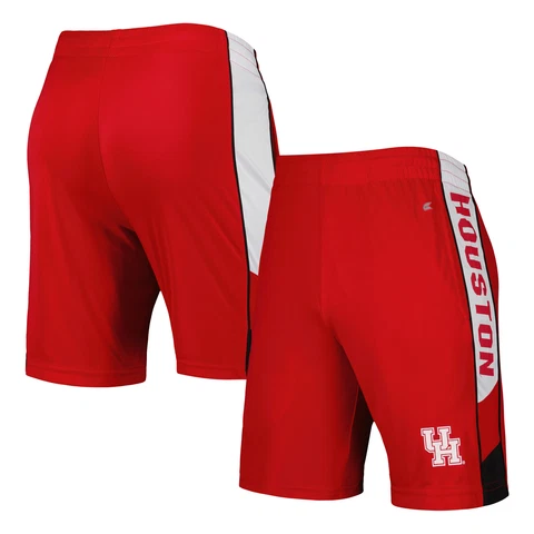Men's Colosseum Red Houston Cougars Pool Time Shorts Cover
