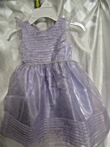 LITTLE GIRL`S BLUEBARI BOULEVARD DRESSY DRESS SIZE 4T NEW LILAC - Picture 1 of 11