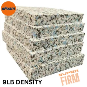9LB - RECON CHIP FOAM CUT TO SIZE SUPER FIRM HEAVY DUTY HIGH DENSITY FOAM BLOCKS - Picture 1 of 4