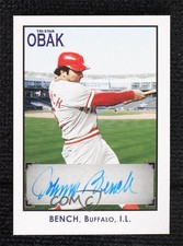 2010 TRISTAR Obak Auto Purple 1/1 Johnny Bench #A49 Auto HOF 0r4
