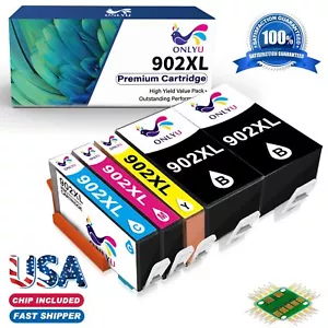5 Pack 902XL Ink Cartridge for HP Officejet 6950 6970 6962 6963 6954 6956 6964 - Picture 1 of 6