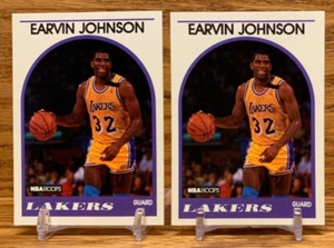 EARVIN MAGIC JOHNSON 2 Card Lot | 1989 Hoops Los Angeles LAKERS #270 - Picture 1 of 2