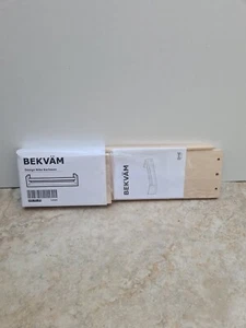 New & Sealed Ikea BEKVAM Spice Rack Jar Shelf Design By Nike Karlsson Pale Wood - Picture 1 of 8