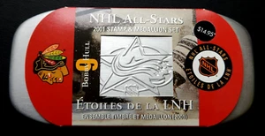 Juego de estampillas y medallones NHL 2001 All-Stars - Chicago Blackhawks - Bobby Hull - Imagen 1 de 1