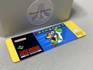 Super Mario World Variant (SNES/Super Famicom) PAL Game Label - Bild 1 von 1