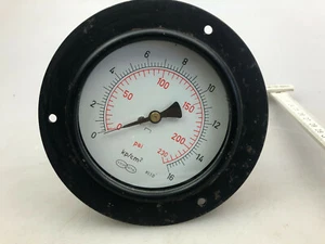 Altes Einbau Messinstrument Metall  psi kp/cm² VDO OTA 40er 50er /45 - Picture 1 of 5