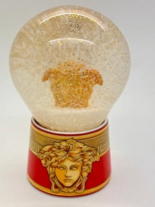 Rosenthal VERSACE Medusa AMPLIFIED GOLDEN COIN SNOW GLOBE 4,5" - Picture 1 of 7